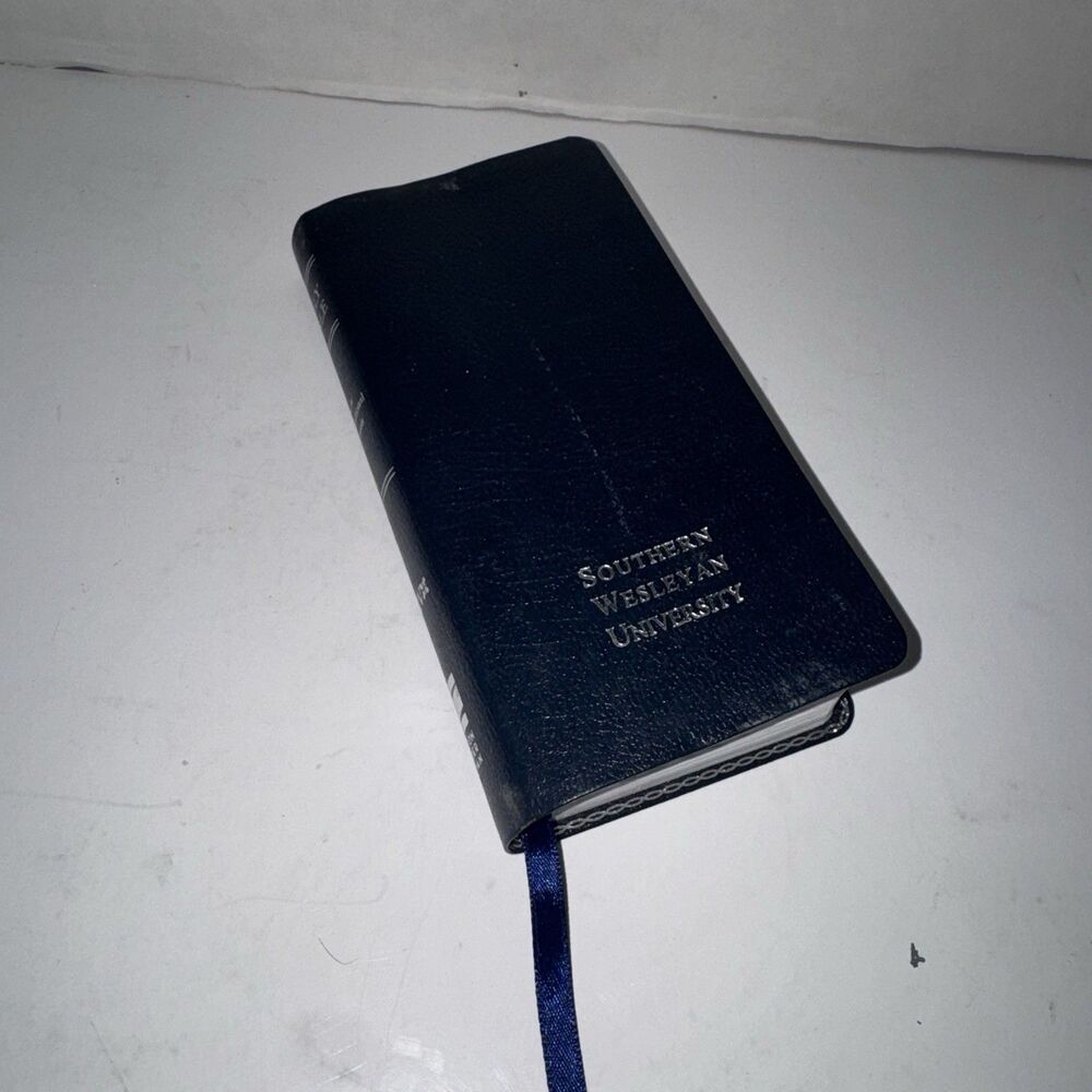 NIV Slimline Bible Bonded Leather Southern Wesleyan Univ Blue Zondervan